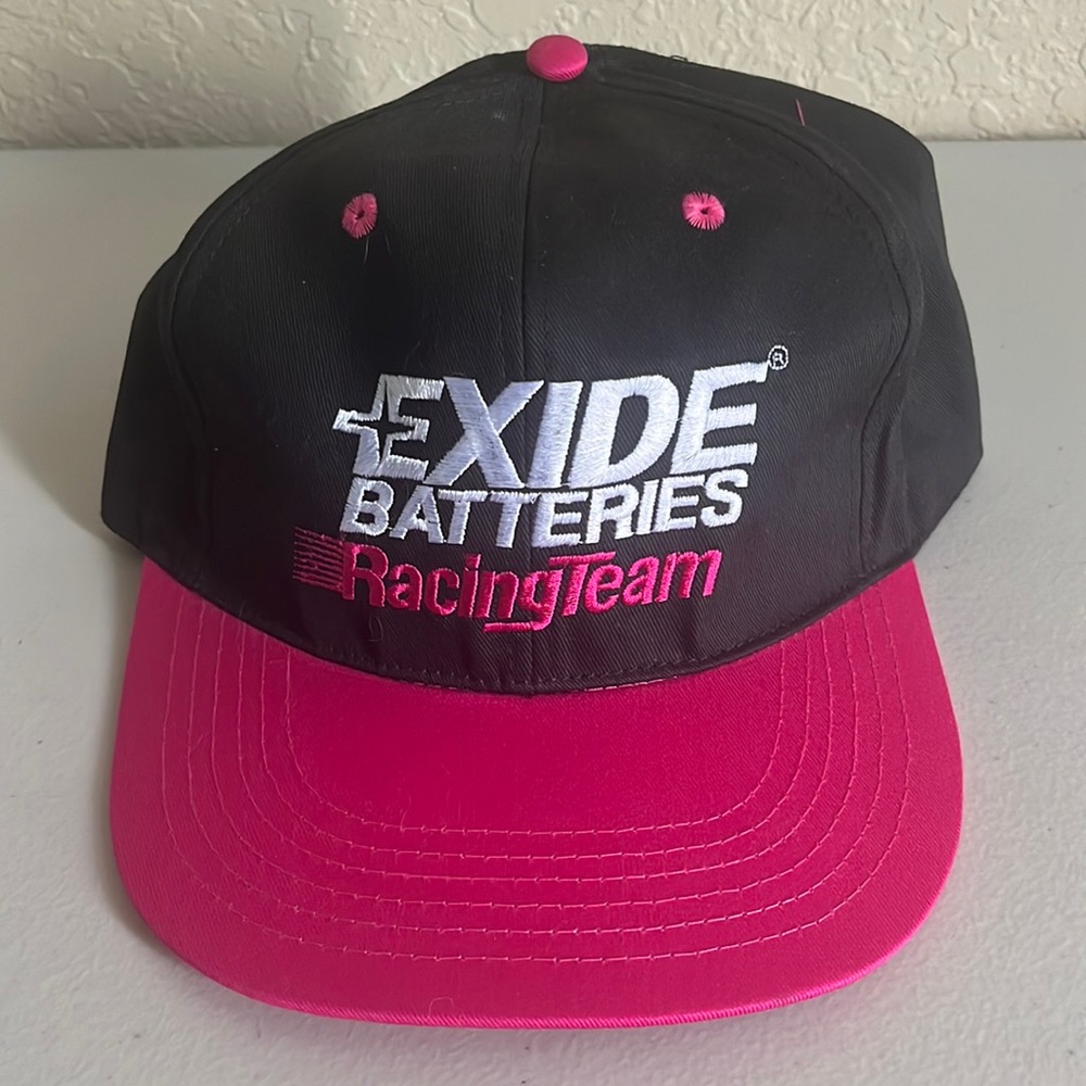 Vintage Exide Batteries Racing Team Jeff Burton Hat
